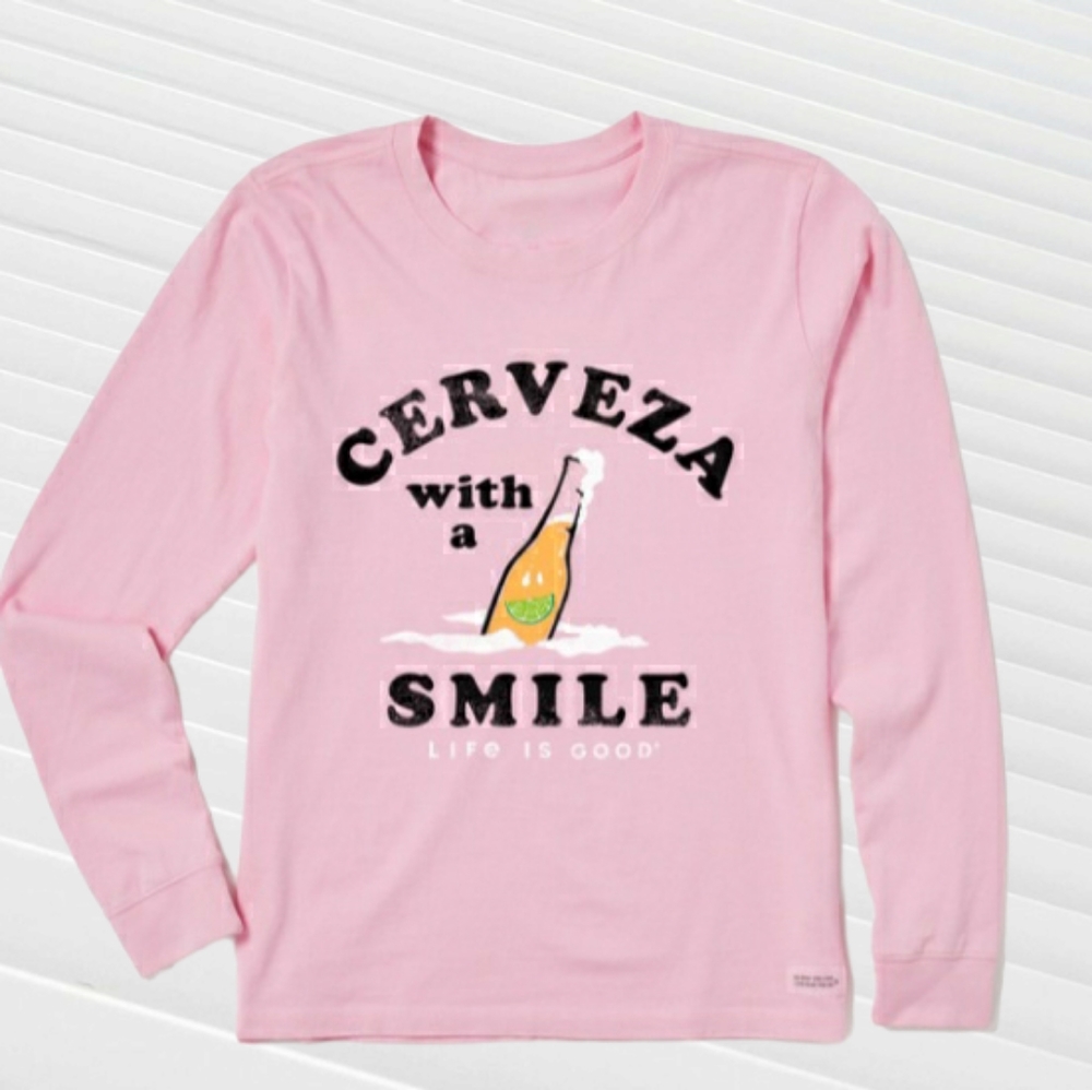 - LIFE IS GOOD CERVEZA WITH A SMILE JERSEY  NWT